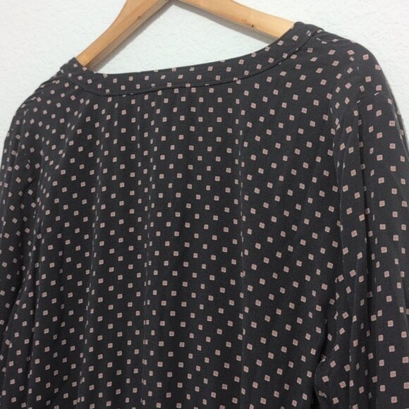 LOFT Outlet Rayon Square Polka Dot Print Casual Dress Size XL - Picture 8 of 11